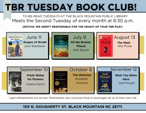 Schedule for the Book Club