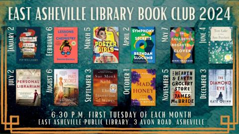 East Asheville Library 2024 Book Club Picks