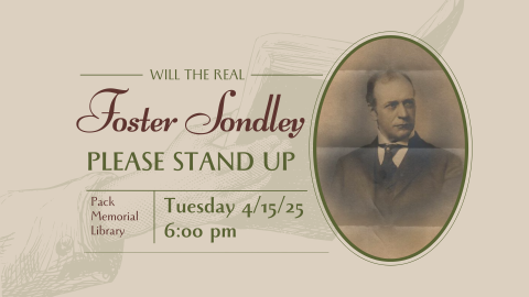 Will the real Foster Sondley please stand up, portrait of Foster Sondley