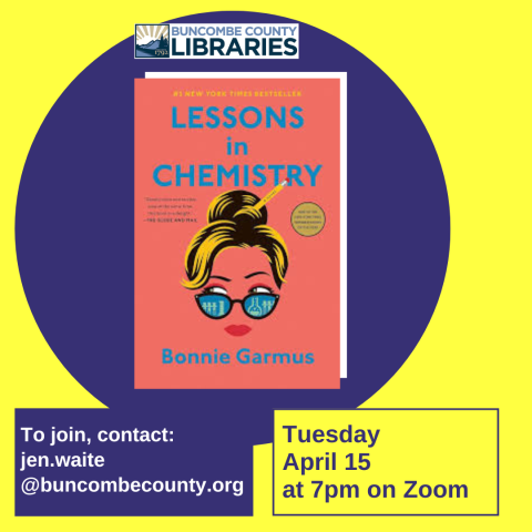 book jacket: Lessons in Chemistry by Bonnie Garmus