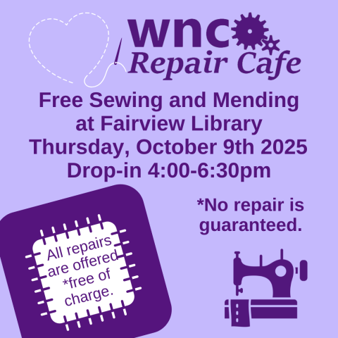 Sewing and Mending Repairs with WNC Repair Cafe