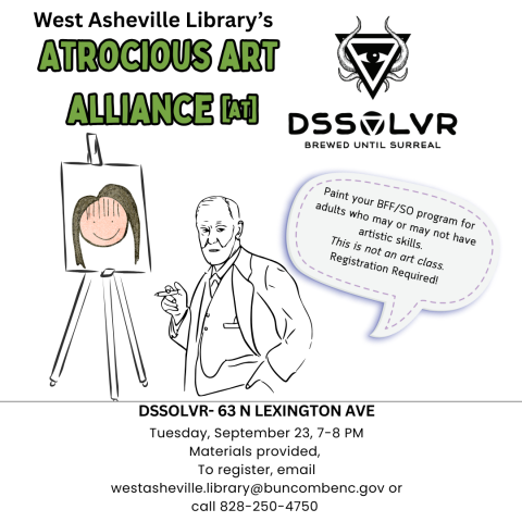 Atrocious Art Alliance- green and black lettering with DSSOLVR logo