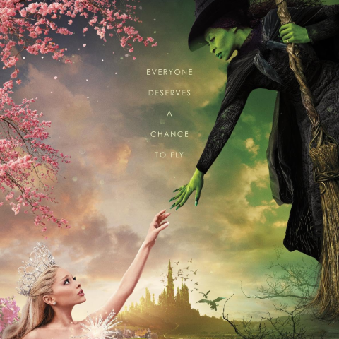 Image of the Wicked movie poster. 