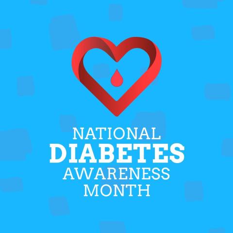 National diabetes awareness month logo
