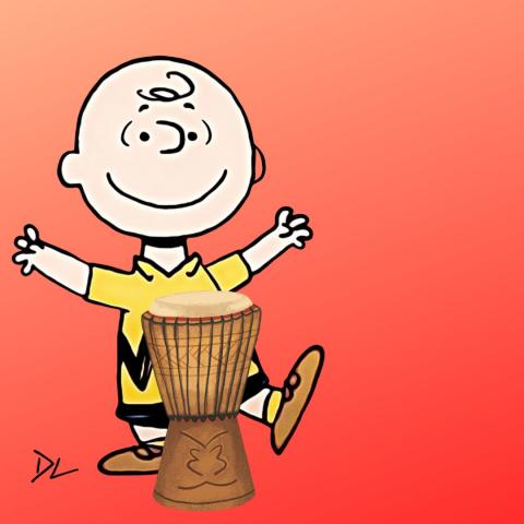 Charlie brown drumming