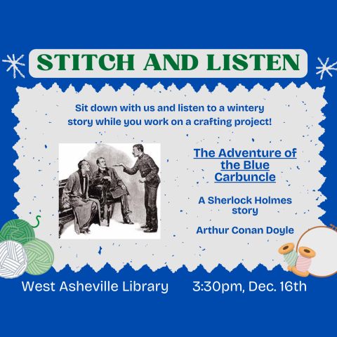 A winter themed flyer for this event. 