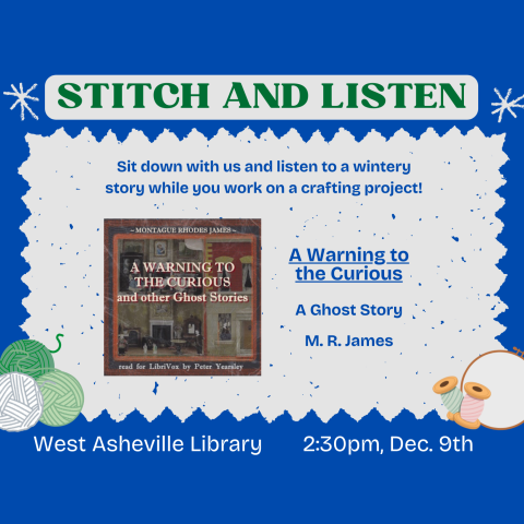 A winter themed flyer for this event. 