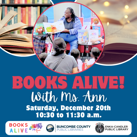 Books Alive with Ms. Ann, 12/20, 10:30-11:30 AM