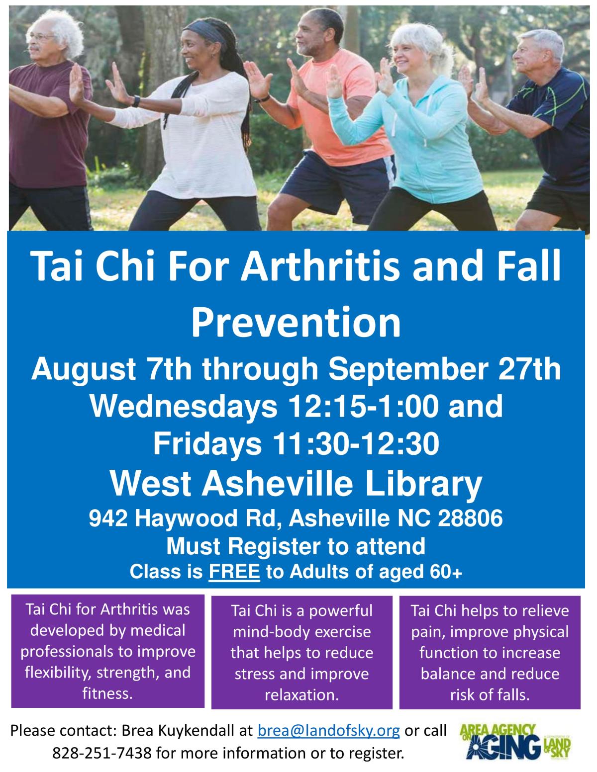 Tai Chi for Arthritis and Falls Prevention