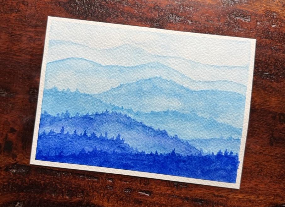 Intro to Watercolor: Blue Ridge Mountains