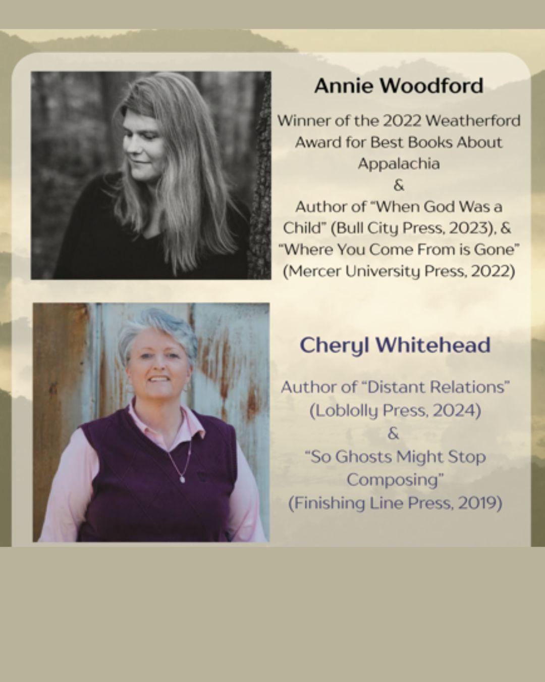 Poets Annie Woodford & Cheryl Whitehead