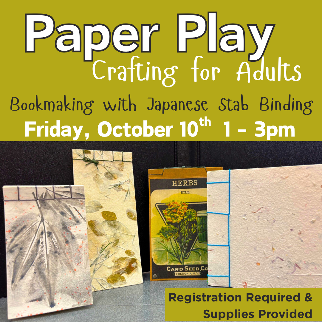 Paper play, bookmaking with Japanese stab binding