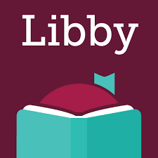 Libby icon logo, a girl's head above an open book