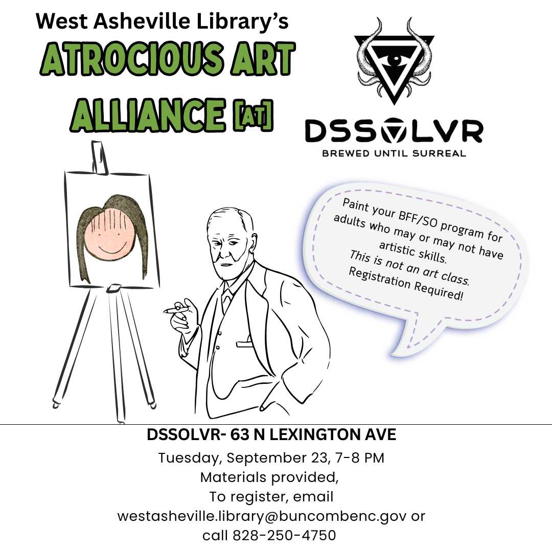 Atrocious Art Alliance- green and black lettering with DSSOLVR logo