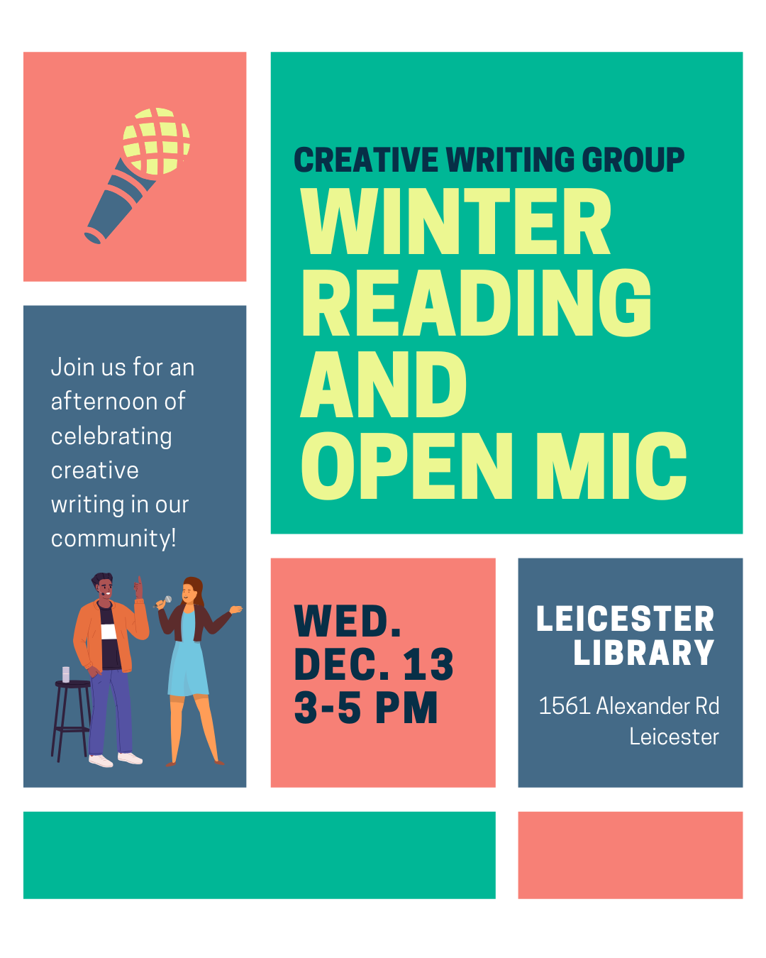 microphone and people standing together